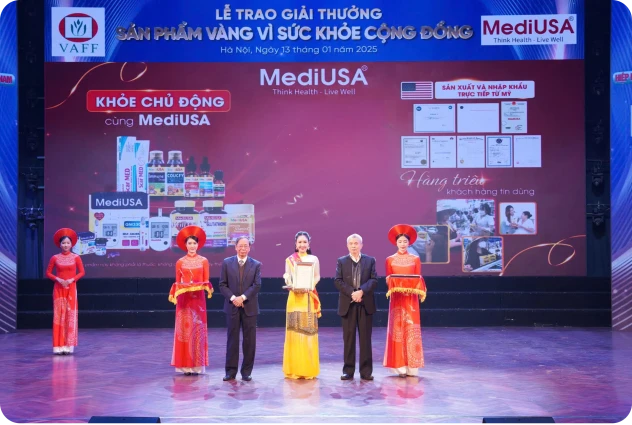 MediUSA vinh dự nhận 8 huy chương vàng tại lễ trao giải “sản phẩm vàng” 2025